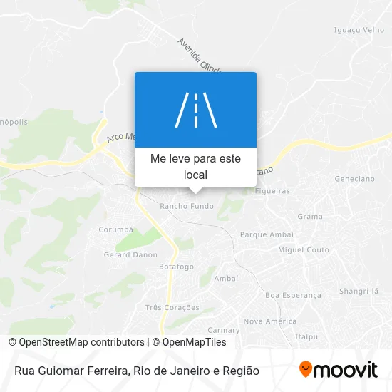 Rua Guiomar Ferreira mapa