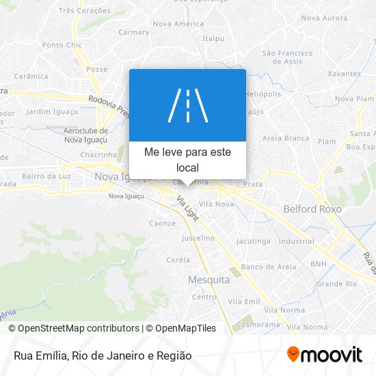 Rua Emília mapa