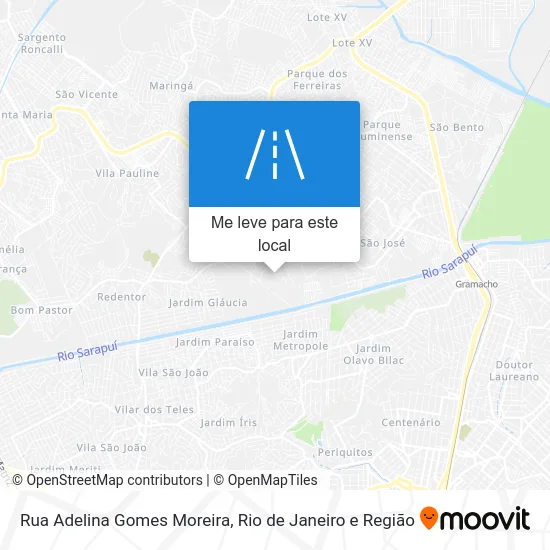 Rua Adelina Gomes Moreira mapa