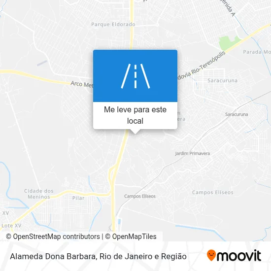 Alameda Dona Barbara mapa