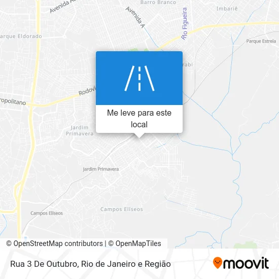 Rua 3 De Outubro mapa