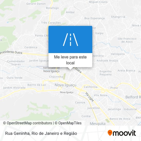 Rua Geninha mapa