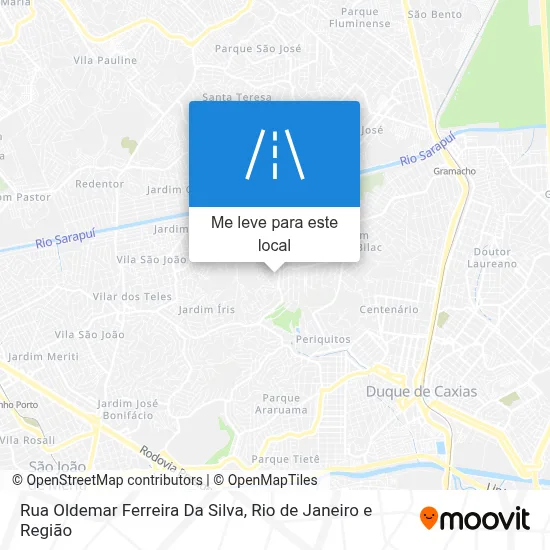 Rua Oldemar Ferreira Da Silva mapa