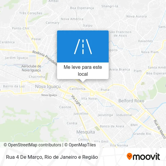 Rua 4 De Março mapa