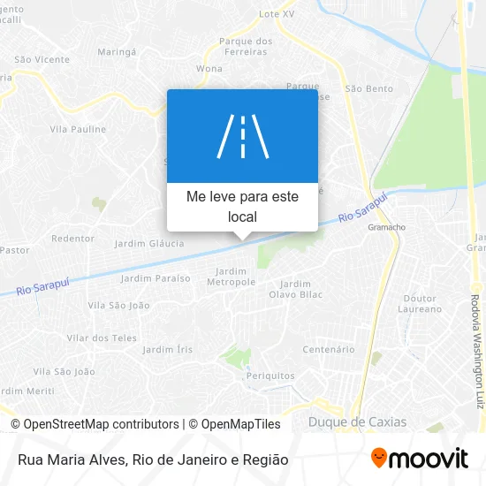Rua Maria Alves mapa
