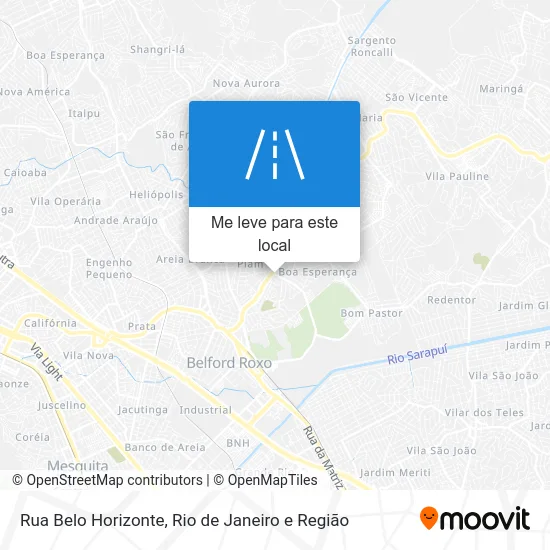 Rua Belo Horizonte mapa