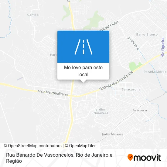 Rua Benardo De Vasconcelos mapa