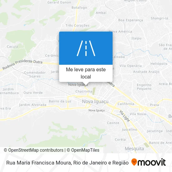 Rua Maria Francisca Moura mapa