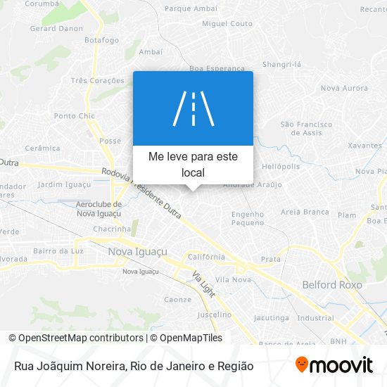 Rua Joãquim Noreira mapa