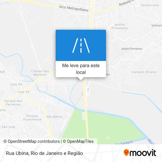Rua Ubina mapa