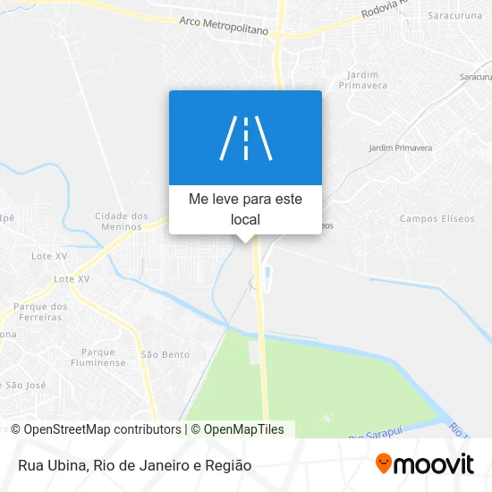 Rua Ubina mapa