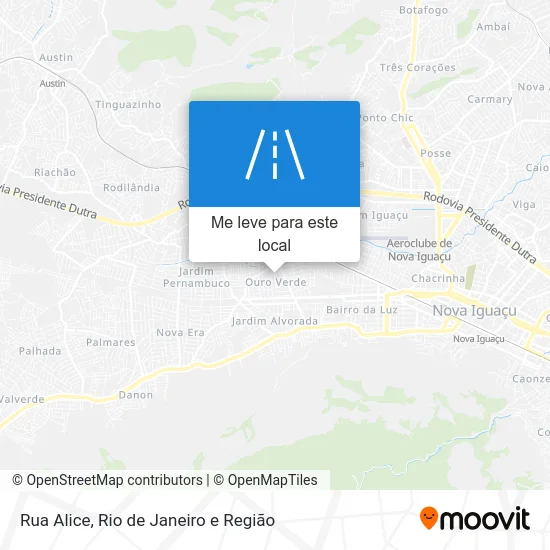 Rua Alice mapa