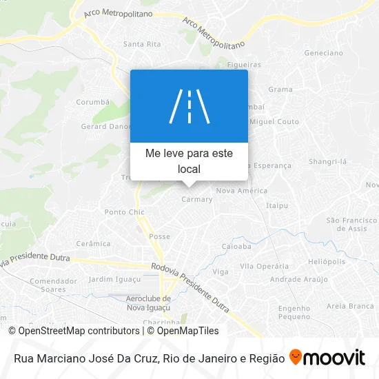 Rua Marciano José Da Cruz mapa