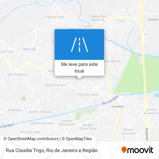 Rua Claudia Trigo mapa