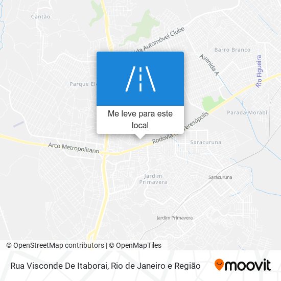 Rua Visconde De Itaborai mapa