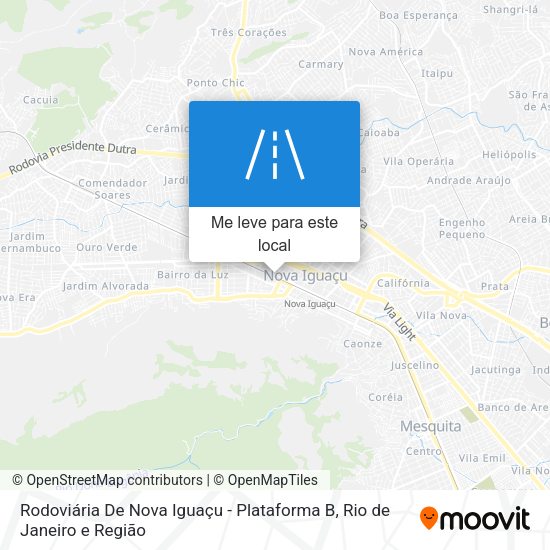 Rodoviária De Nova Iguaçu - Plataforma B mapa
