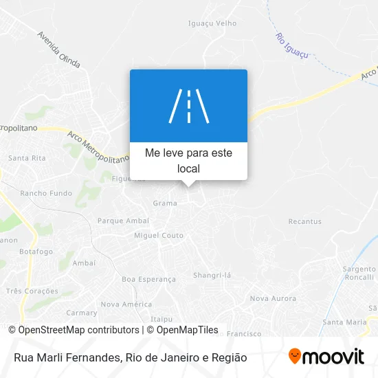 Rua Marli Fernandes mapa