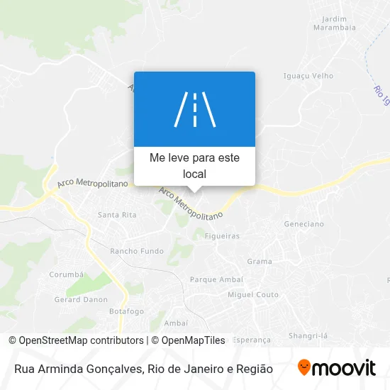 Rua Arminda Gonçalves mapa