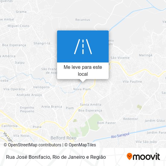 Rua José Bonifacio mapa