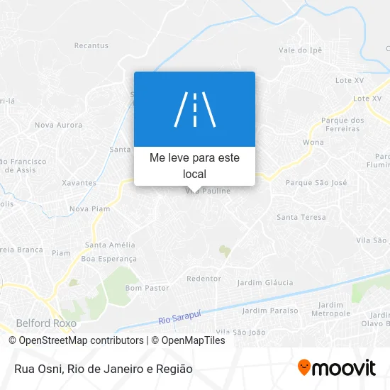 Rua Osni mapa