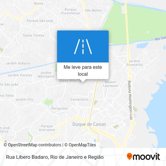 Rua Libero Badaro mapa