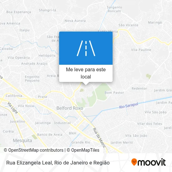 Rua Elizangela Leal mapa