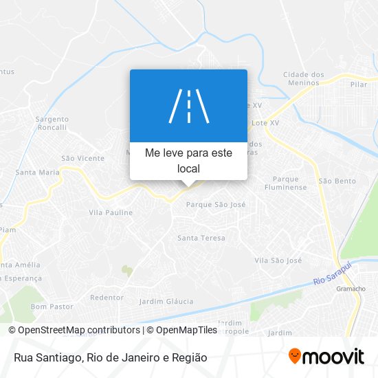 Rua Santiago mapa