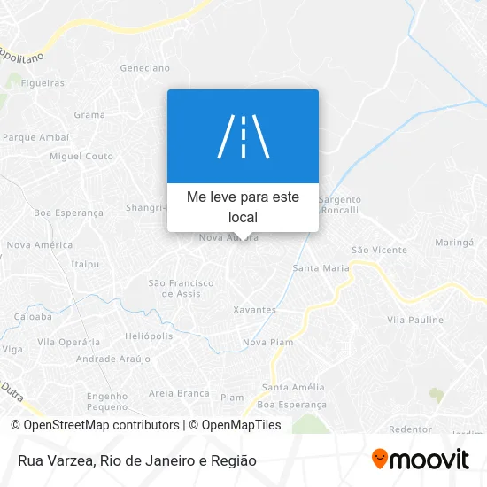Rua Varzea mapa