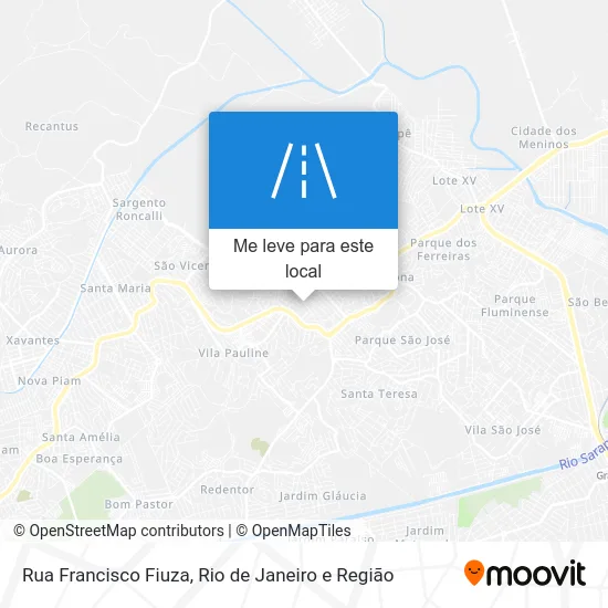 Rua Francisco Fiuza mapa