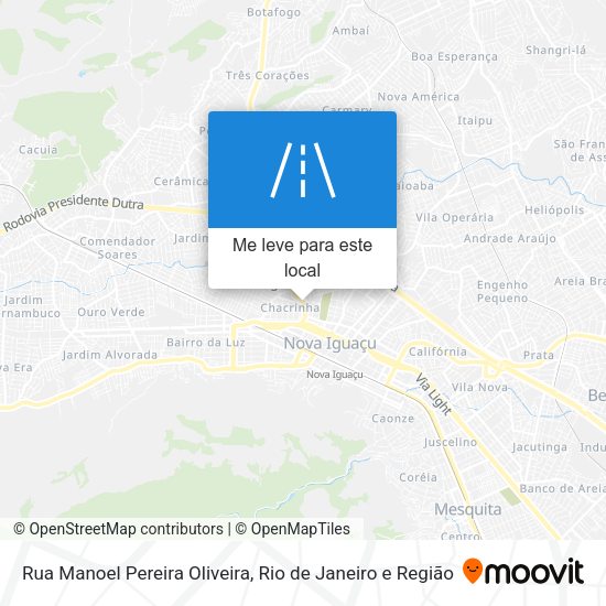 Rua Manoel Pereira Oliveira mapa
