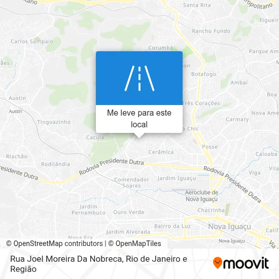 Rua Joel Moreira Da Nobreca mapa
