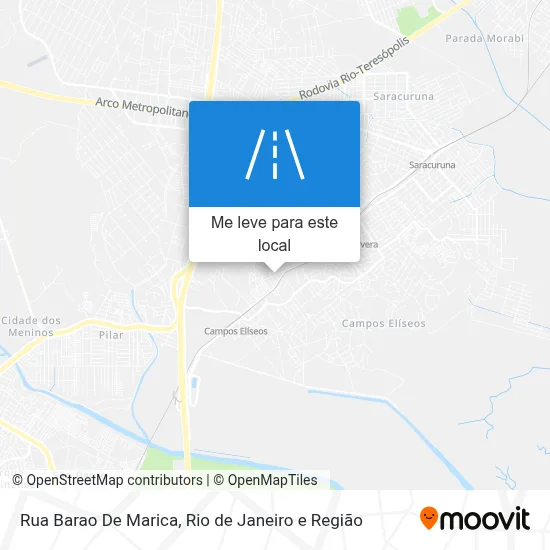 Rua Barao De Marica mapa