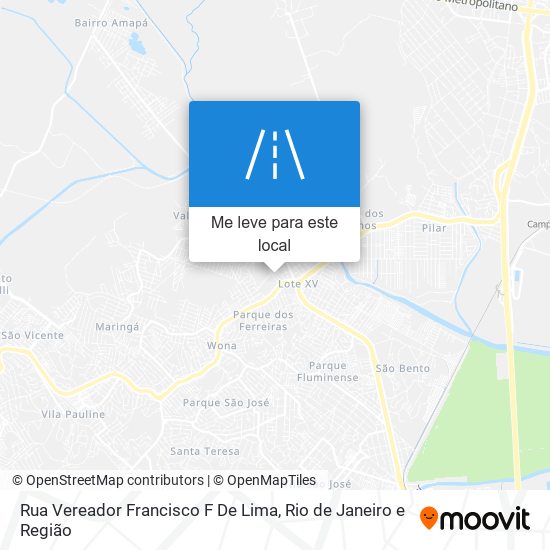 Rua Vereador Francisco F De Lima mapa