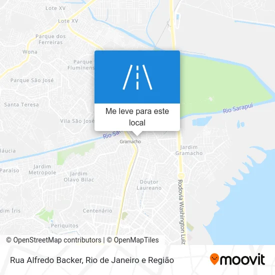 Rua Alfredo Backer mapa