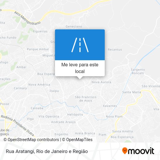 Rua Aratangi mapa