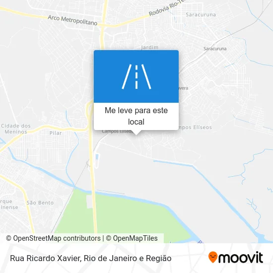 Rua Ricardo Xavier mapa
