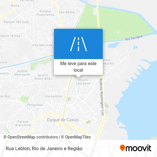 Rua Leblon mapa