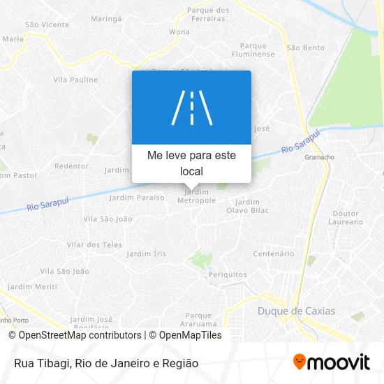 Rua Tibagi mapa