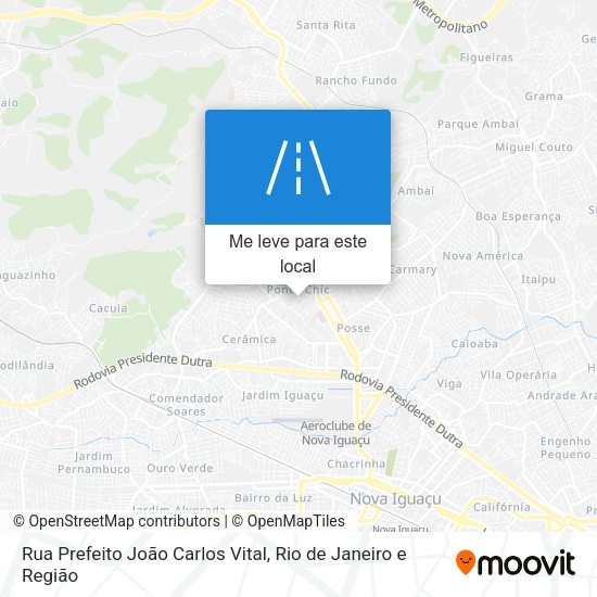 Rua Prefeito João Carlos Vital mapa
