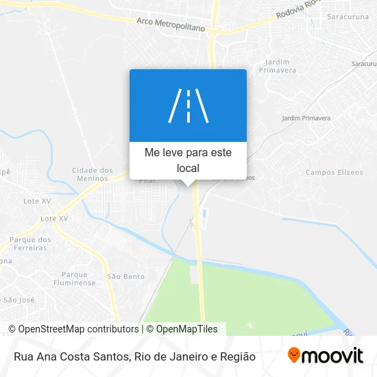 Rua Ana Costa Santos mapa