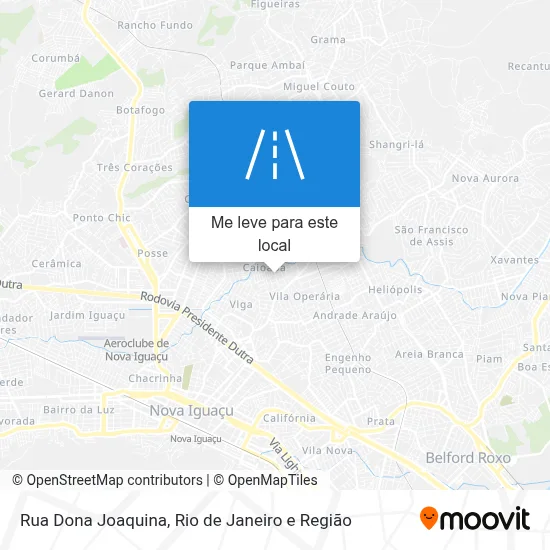 Rua Dona Joaquina mapa