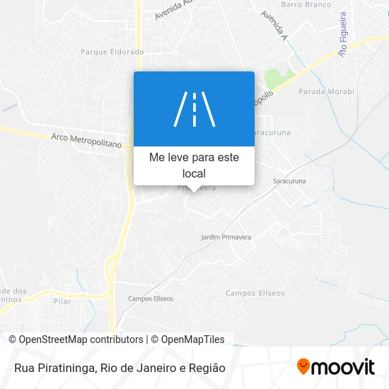 Rua Piratininga mapa