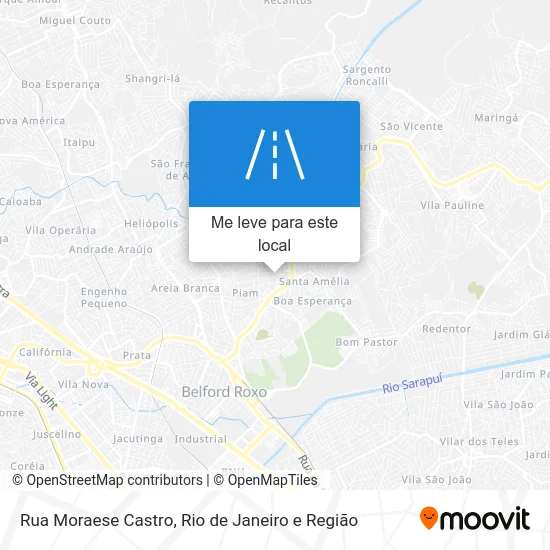 Rua Moraese Castro mapa