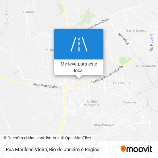 Rua Marilene Vieira mapa