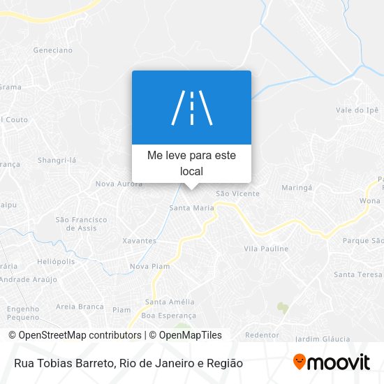 Rua Tobias Barreto mapa