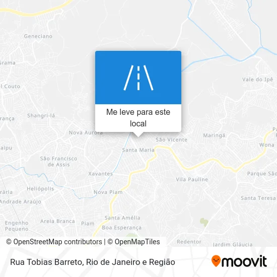 Rua Tobias Barreto mapa