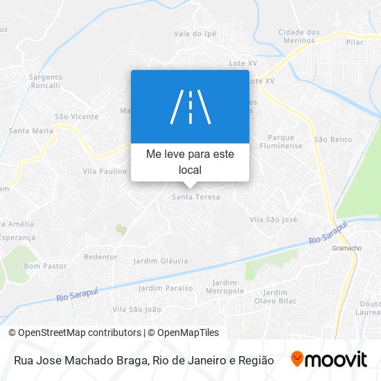 Rua Jose Machado Braga mapa