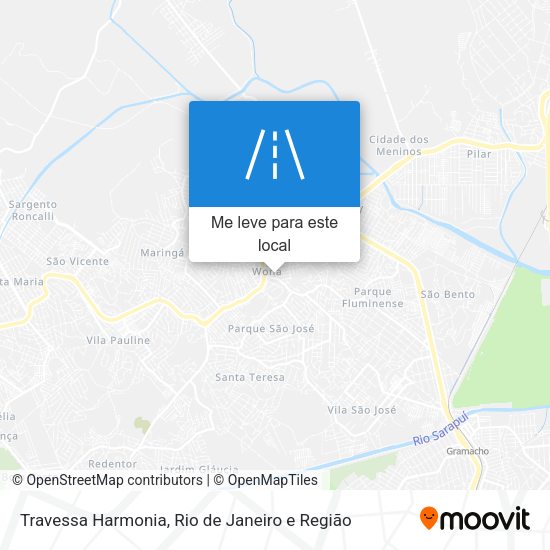 Travessa Harmonia mapa