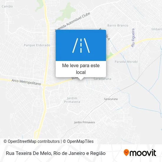 Rua Texeira De Melo mapa