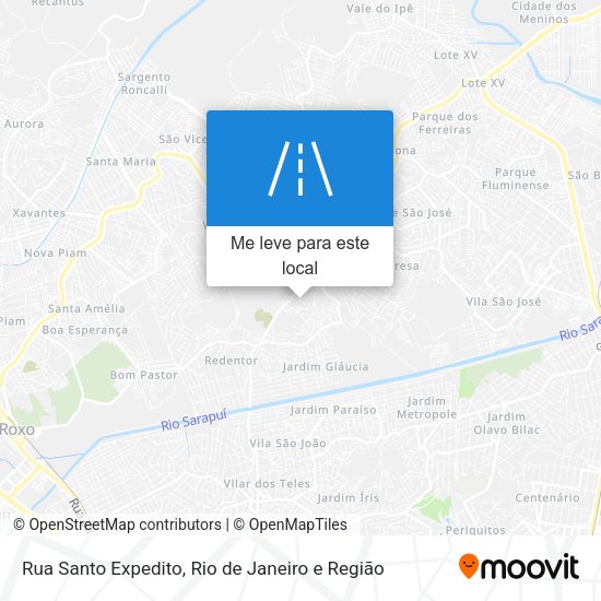 Rua Santo Expedito mapa